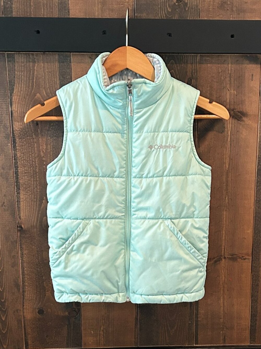 Columbia Reversible Quilted Insulated Vest Youth Size S (7-8)